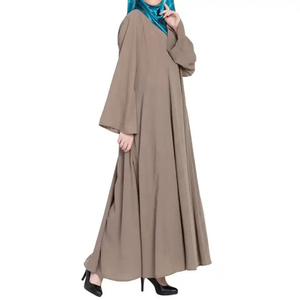 Abaya islámica personalizada al por mayor, cómodo, elegante, largo, Thobe/Thawb, nuevo diseño liso en blanco, modesto, precio bajo, tradicional - Product Image 6