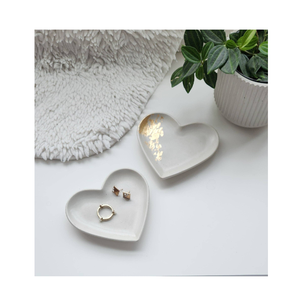 <b>Marble</b> Heart jewelry <b>Trays</b> round shape Decoration Bathroom Accessories for Luxury Hotels and Home Use - Product Image 5