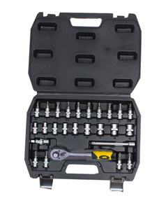 Valigetta per 26 chiavi a bussola e accessori, attacco da 1/4 di pollice (Mota EK401) - Product Image 1