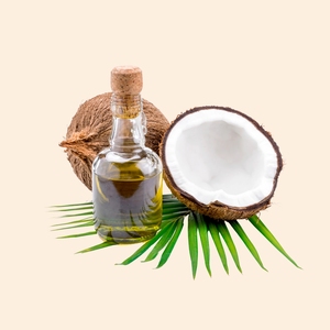Huile de massage à la noix de coco infusée à base de plantes pour le corps - Product Image 1