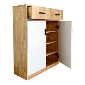 Meuble à chaussures minimaliste à 4 niveaux en bois naturel KG68065, convertible et extensible pour usage domestique - Product Image 3