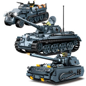 Ww2 alemán <span class=keywords><strong>Panzer</strong></span> Viii Maus <span class=keywords><strong>Tiger</strong></span> Tank ejército medio oruga vehículo ladrillos juguete modelo Kit soldado figura militar juego de bloques de construcción - Product Image 1
