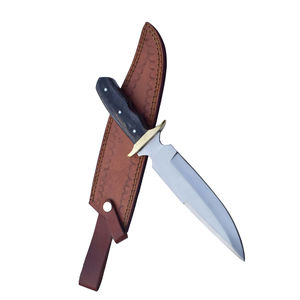 Cuchillo Bowie de Caza Moderno Hecho a Mano con Mango OEM, Hoja de Acero Inoxidable con Borde Dentado, Multiusos, Duradero, Ecológico y Apto para Lavavajillas - Product Image 5