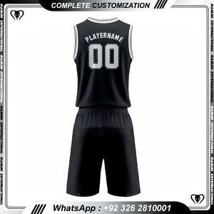 Jersey basket kustom dapat bernafas, aneka gaya warna seragam tim basket - Product Image 4