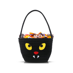 Cesta de animales de cuerda de algodón para Halloween al por mayor, decoración para vacaciones, hecha a mano en Vietnam con tamaño y logotipo personalizados - Product Image 1