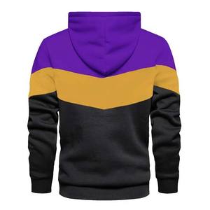 OEM Design Streetwear Hoodies Hombres 100% Algodón Transpirable Pullover Manga larga Invierno Casual Hombres Hoodies Basics Contraste - Product Image 3