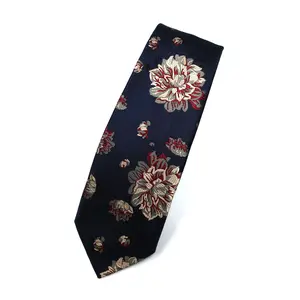 New Arrival Ties For Men Fashion Designer Office Business Pattern Mico Polyester Made Men's Neckties Accessories For Suit Dress