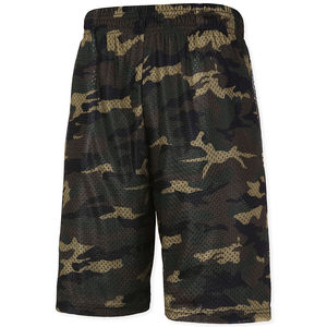 Shorts de basket-ball en maille de polyester de haute qualité unisexe, logo personnalisé imprimé, vêtements de sport en gros, taille plus, sublimation - Product Image 2