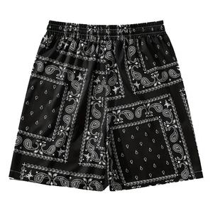 Short de plage pour hommes à séchage rapide personnalisé coupe classique short de lavage à l'acide avec logo OEM motif solide impression personnalisée maillot de bain - Product Image 4