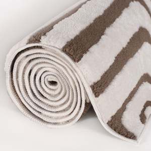 Handmade 9x12 Rectangular <b>Jute</b> <b>Rug</b> for Bedroom Teen Loft Style Geometric Brown Polyester <b>Rug</b> - Product Image 6