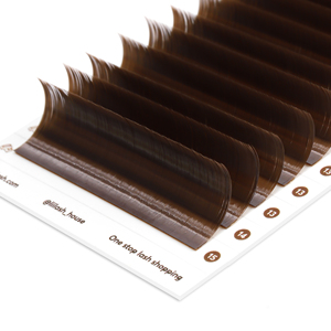 Plateaux à cils les plus vendus cils en bande marron de haute qualité avec différentes épaisseurs de couleur vendeur de plateaux à cils foncés en cachemire - Product Image 3