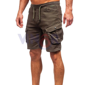 Pantalones cortos Cargo de algodón de secado rápido para hombre, ropa de calle, pantalones cortos Cargo multibolsillos rectos informales, pantalones cortos Cargo transpirables, venta al por mayor OEM - Product Image 5