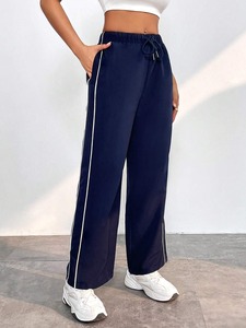 Pantalon de jogging en polaire léger pour femme, respirant, confortable, coupe-vent, décontracté, pantalon d'hiver avec devant plat - Product Image 6