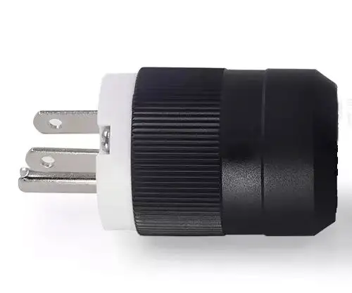 Straight Electrical Plug 3 Wire Nema 5-15P Power Plug Rewireable Connector Adapter 15A 125V Black Male Plug nema socket