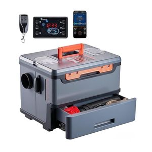 Calefactor Diésel Portátil Todo en Uno de 8KW, 12V/24V CC, con Control Remoto y Pantalla LCD para Camiones, Furgonetas, Autocaravanas, Campers y Garajes - Product Image 1