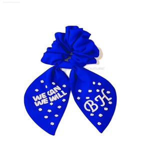 Customized Indian Hand Embroidery Fabric <b>Scrunchies</b> New Launch Beaded Bow <b>Hair</b> Accessory for Girls <b>Hair</b> Clips - Product Image 6