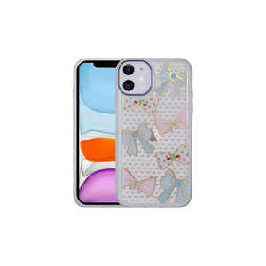 Funda Protectora de Silicona Delgada y Resistente a Impactos para iPhone 11, 14 Plus, 13 Pro Max, con Diseño de Purpurina y Patrón Figurado, Estilo Moderno - Product Image 1