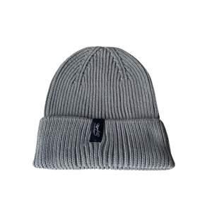 Personnalisé gris foncé tricoté acrylique Slouchy Ski Beanie hiver pêcheur crâne casquette 3D broderie numérique voyage privé étiquette tissée - Product Image 2