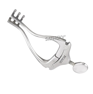 ชุดเครื่องมือผ่าตัดแบบใช้มือ Davis Retractors คุณภาพดีที่สุด ผลิตจากเหล็กกล้าไร้สนิมเยอรมัน ปลายทู่ 3x3 ขนาด 4.25 นิ้ว (10.8 ซม.) ระยะเปิด 10 มม. - Product Image 1