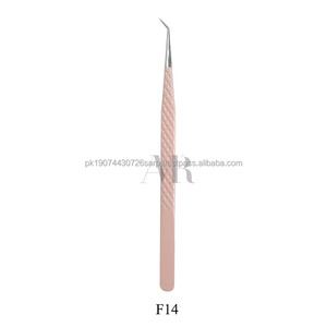 Pinzas de Precisión de Acero Inoxidable con Punta Lisa para Extensión de Pestañas, Aplicador de Pestañas Chapado en Oro, Herramienta de Salón de Belleza, Modelo de Proveedor OEM - Product Image 6