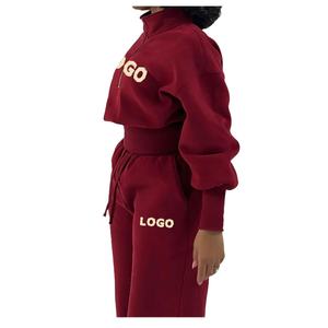 Conjunto Deportivo Personalizado OEM con Logotipo Bordado, Pantalones Cargo de Dos Piezas para Mujer y Sudadera con Capucha de Felpa, Conjunto Deportivo Personalizado con Múltiples Bolsillos - Product Image 6