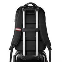 Sac à dos pour ordinateur portable en polyester avec logo personnalisé, vente chaude, vente en gros en Chine, USB, 15,6 pouces, sac pour ordinateur pour hommes
