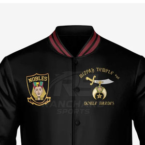 Chaqueta Masónica Personalizada de Alta Calidad con Símbolo Masónico, Chaqueta Universitaria Masónica Personalizada - Product Image 4