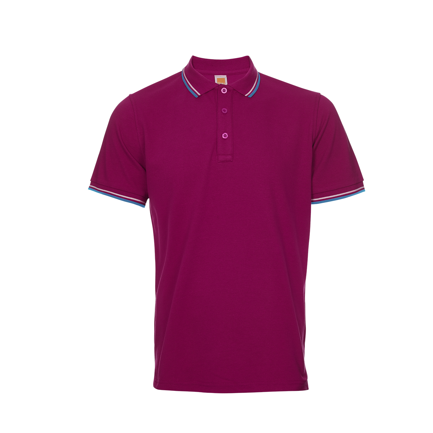 สีน้ำตาลแดง/ขาว/น้ำเงินอ่อน