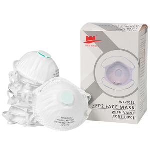 Respirateur jetable EN149 <span class=keywords><strong>FFP2</strong></span> <span class=keywords><strong>avec</strong></span> <span class=keywords><strong>masque</strong></span> anti-poussière à 4 couches non tissé à bande de boucle de tête de valve - Product Image 6