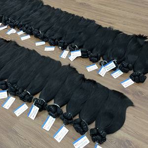 Meilleure vente extensions de cheveux brutes vietnamiennes naturelles droites faisceaux de cheveux humains cuticules cheveux alignés - Product Image 2