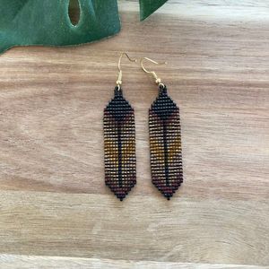 Fashion Women Various Handmade Earrings Jewelry Glass Seed Beads Tassel Dangle Hoop Earrings <b>Crystal</b> Beads Earrings BY HF <b>CRAFTS</b> - Product Image 3