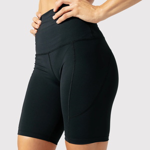 Pantalones cortos de compresión de gimnasio de poliéster de algodón transpirable de alta calidad con bolsillos laterales Precio al por mayor Pantalones cortos de estilo deportivo - Product Image 6