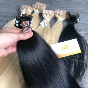 100% italien cuticule aligné dentelle vague Extensions de cheveux de donneur unique teint couleur claire ruban Invisible couleur des cheveux du donneur - Product Image 1