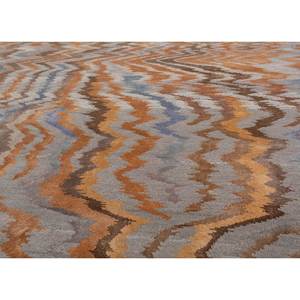 Alfombras Anudadas a Mano de Lana y Seda de Bambú con Patrón Geométrico Clásico Freedom Manchaha para Decoración de Sala de Estar - Les-1960 Gris Negro - Product Image 3