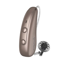 Appareils auditifs rechargeables RIC Signia Kit Pure Charge&GO 1IX Mini 16 canaux noirs (1 appareil auditif droit, 1 chargeur)