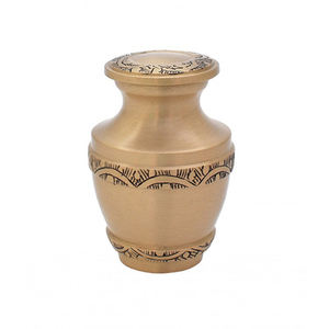 Elegant Band Infant Cremation Urn Premium Metal <b>Keepsake</b> Urn for <b>Baby</b> Funeral Services Band Design for Ashes Casket - Product Image 5