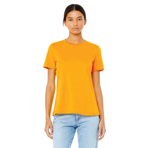 OEM ODM T-shirt uni à manches courtes pour femmes Vente en gros Tops vierges Décontracté Tous les jours T-shirt en coton Logo personnalisé disponible - Product Image 1