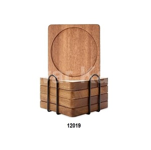 Vente chaude 2023 cuivre d'origine Ensemble de 4 pièces Forme carrée Sous-verre en cuivre martelé - Product Image 6