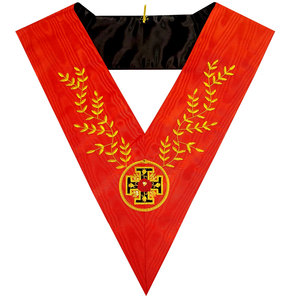 2025 cuello masónico 18th grado bordado a mano Knight Rose Acacia ramas - Product Image 1