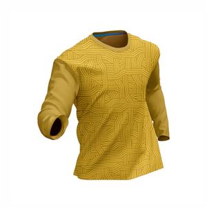 Sublimation personnalisée Maillot de pêche à manches longues pour homme Chemise à capuche UV à séchage rapide Vêtements UPF 50 pour le cyclisme - Product Image 3