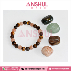 Proveedor indio de juego de piedras preciosas naturales de calidad estándar Potencie sus cualidades de liderazgo Kit de cristales de intención de liderazgo - Product Image 2