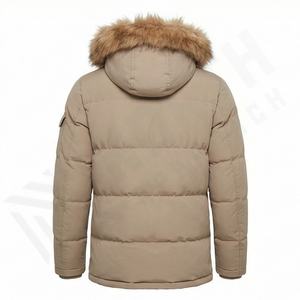 เสื้อแจ็คเก็ตฤดูหนาวสไตล์ใหม่สำหรับผู้ชาย เสื้อพาร์กาแบบเป็นทางการ ผ้าฝ้ายหนานุ่ม อุ่นสบาย มีฮู้ด บุฉนวนกันความร้อน - Product Image 2