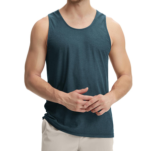 เสื้อกล้ามระบายอากาศสำหรับผู้ชาย ผ้าฝ้ายผสมโพลีเอสเตอร์ สำหรับใส่กลางแจ้ง สตรีทแวร์ ทรงพอดีตัว สวมใส่สบาย - Product Image 6