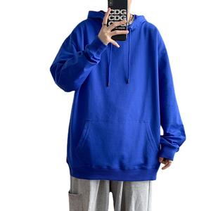 Sweat à capuche ample de printemps et d'automne de couleur unie pour hommes veste à la mode avec option de personnalisation - Product Image 6