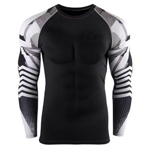 Rash Guard New Designs Custom Printed Bjj Long Sleeve jiu jitsu kimono Rash Guard <b>Compression</b> <b>Shirt</b> MMA Base Layer Boxing - Product Image 2