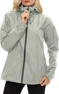 Vestes coupe-vent imperméables de haute qualité pour femmes avec logo personnalisé, détail en peau de mouton, design tricoté - Tailles plus grandes disponibles - Product Image 3