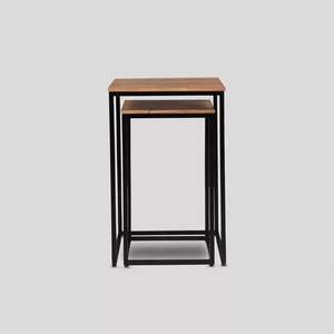 Mesas nido de madera modernas para comedor de hotel, sala de estar y uso al aire libre - Product Image 1