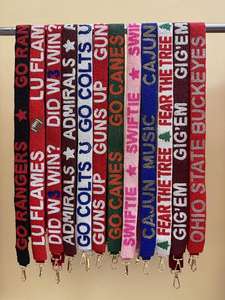 Game Day Beaded <b>Bag</b> <b>Strap</b> Embroidery Work Crossbody Shoulder Belt Seed Bead Purse Handle <b>Replacement</b> Wide Handbag Tote <b>Strap</b> Set - Product Image 2