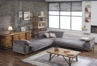 Canapé modulaire d'angle Verona Chesterfield en forme de L, design européen moderne de luxe, best-seller pour salon, cuisine, atelier