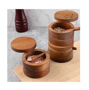 Más popular 100% hecho a mano de alta calidad fabricante hecho a mano 100% alimentos seguros para el hogar y artículos de cocina caja de madera para hierbas y especias - Product Image 5